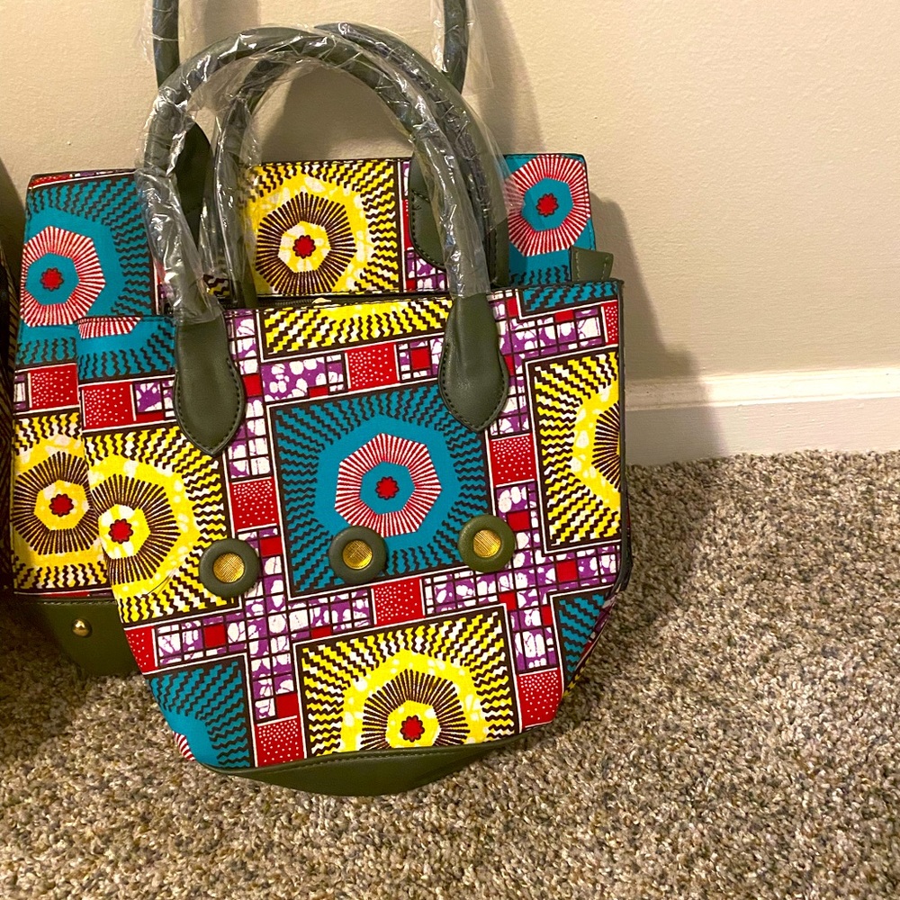 African fabric bag